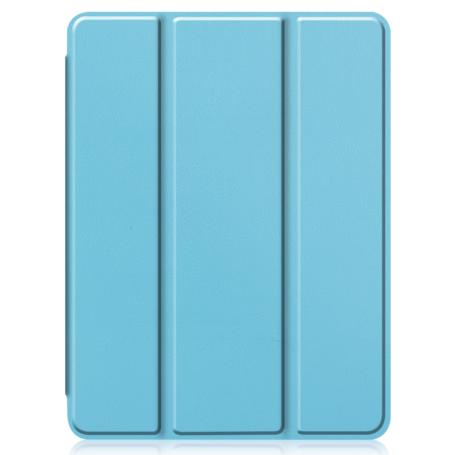 BASEY. Hoesje Geschikt voor iPad Pro 2021 (11 inch) Hoes Case Tablet Hoesje Tri-fold Met Uitsparing Geschikt voor Apple Pencil - Hoes Geschikt voor iPad Pro 11 inch (2021) Hoesje Hard Cover Bookcase Hoes - Lichtblauw