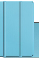 NoXx Hoesje Geschikt voor iPad Pro 2021 (11 inch) Hoesje Case Hard Cover Hoes Book Case Met Uitsparing Geschikt voor Apple Pencil - Lichtblauw