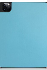 NoXx Hoesje Geschikt voor iPad Pro 2021 (11 inch) Hoesje Case Hard Cover Hoes Book Case Met Uitsparing Geschikt voor Apple Pencil - Lichtblauw