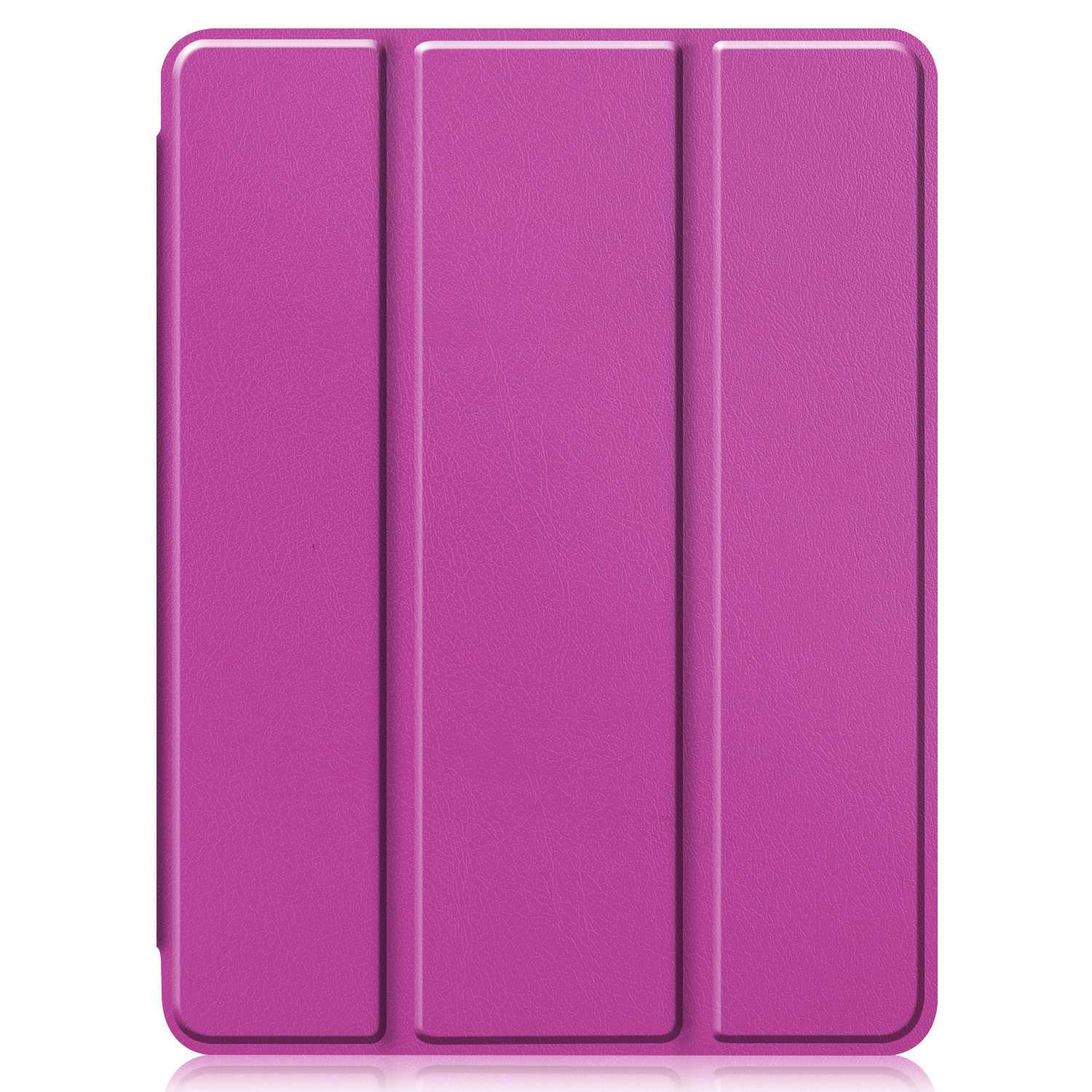 Nomfy Hoes Geschikt voor iPad Pro 2021 (11 inch) Hoes Tri-fold Tablet Hoesje Case Met Uitsparing Geschikt voor Apple Pencil - Hoesje Geschikt voor iPad Pro 11 inch (2021) Hoesje Hardcover Bookcase - Paars
