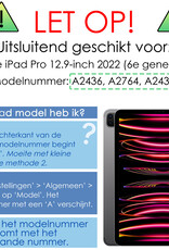 NoXx NoXx iPad Pro 12.9 inch (2022) Hoesje - Rose Goud