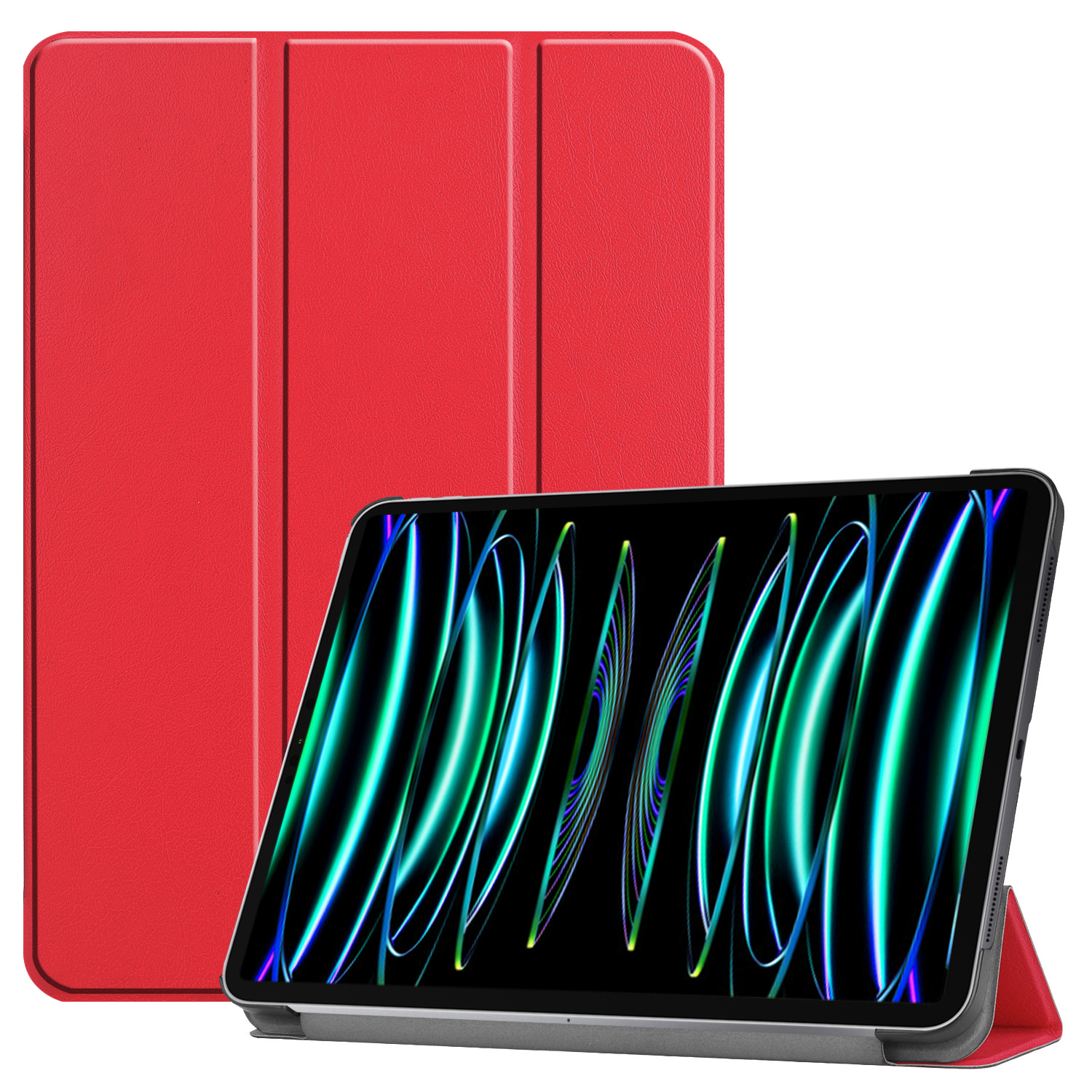BASEY. BASEY. iPad Pro 12.9 inch (2022) Hoesje - Rood