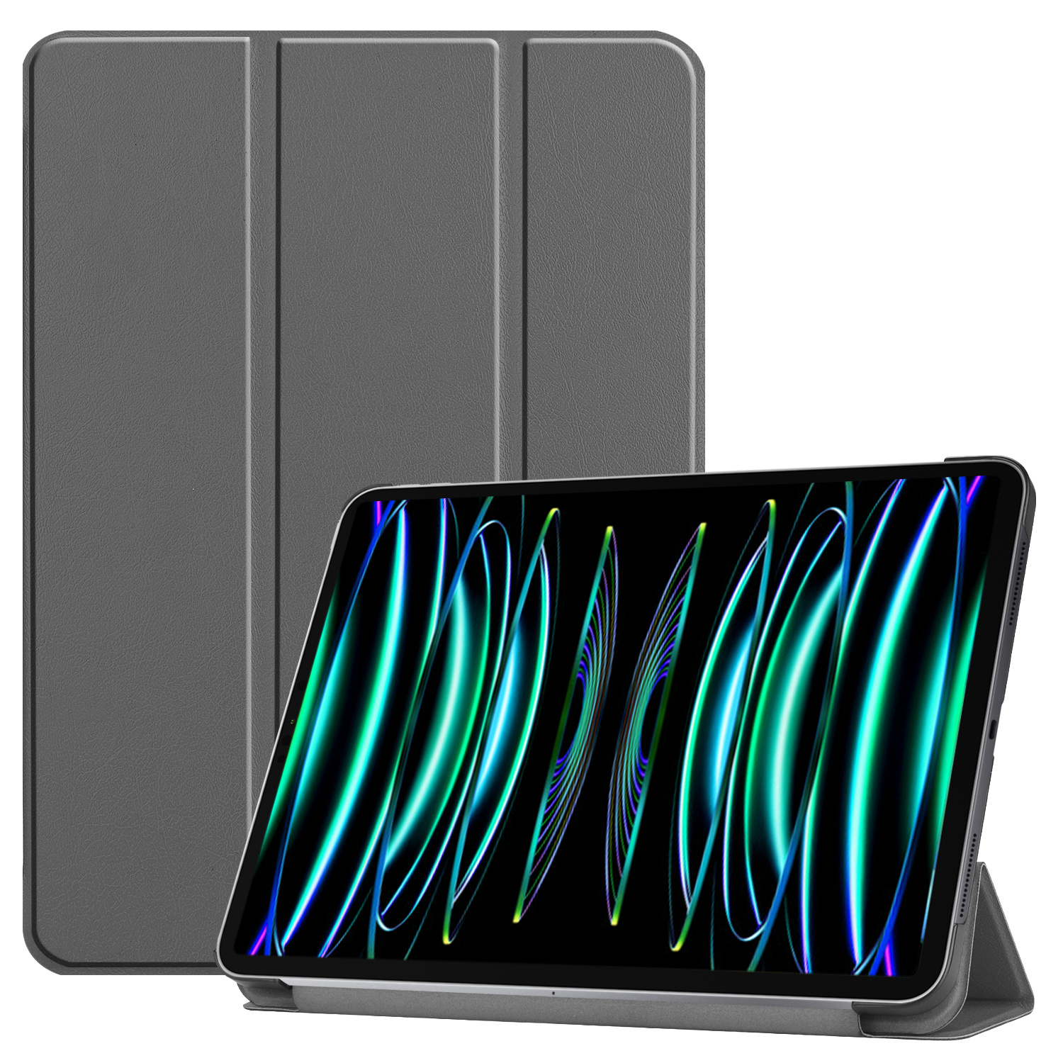 BASEY. BASEY. iPad Pro 12.9 inch (2022) Hoesje - Grijs