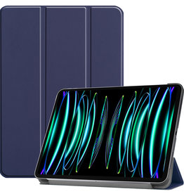 BASEY. BASEY. iPad Pro 12.9 inch (2022) Hoesje - Donkerblauw