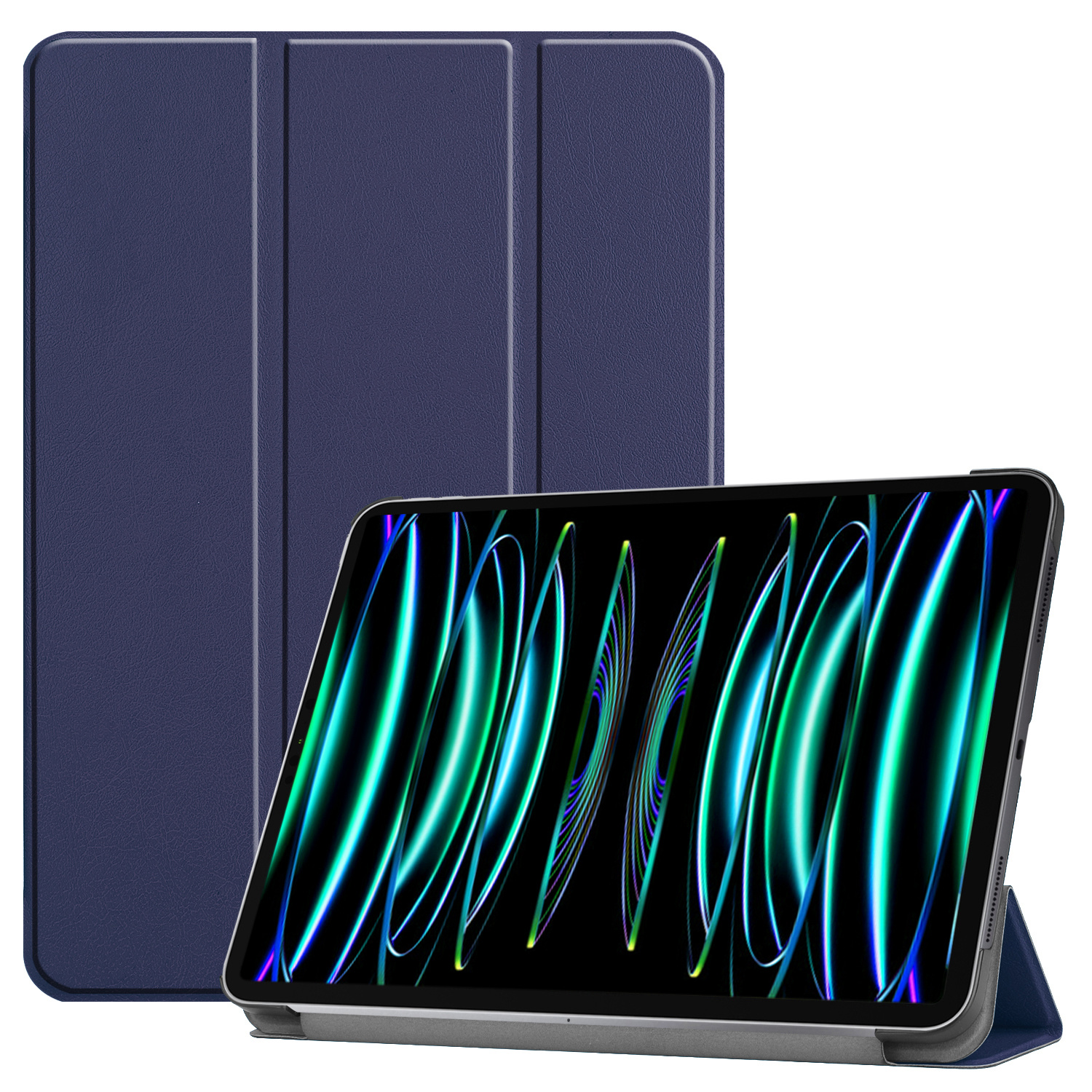 BASEY. BASEY. iPad Pro 12.9 inch (2022) Hoesje - Donkerblauw