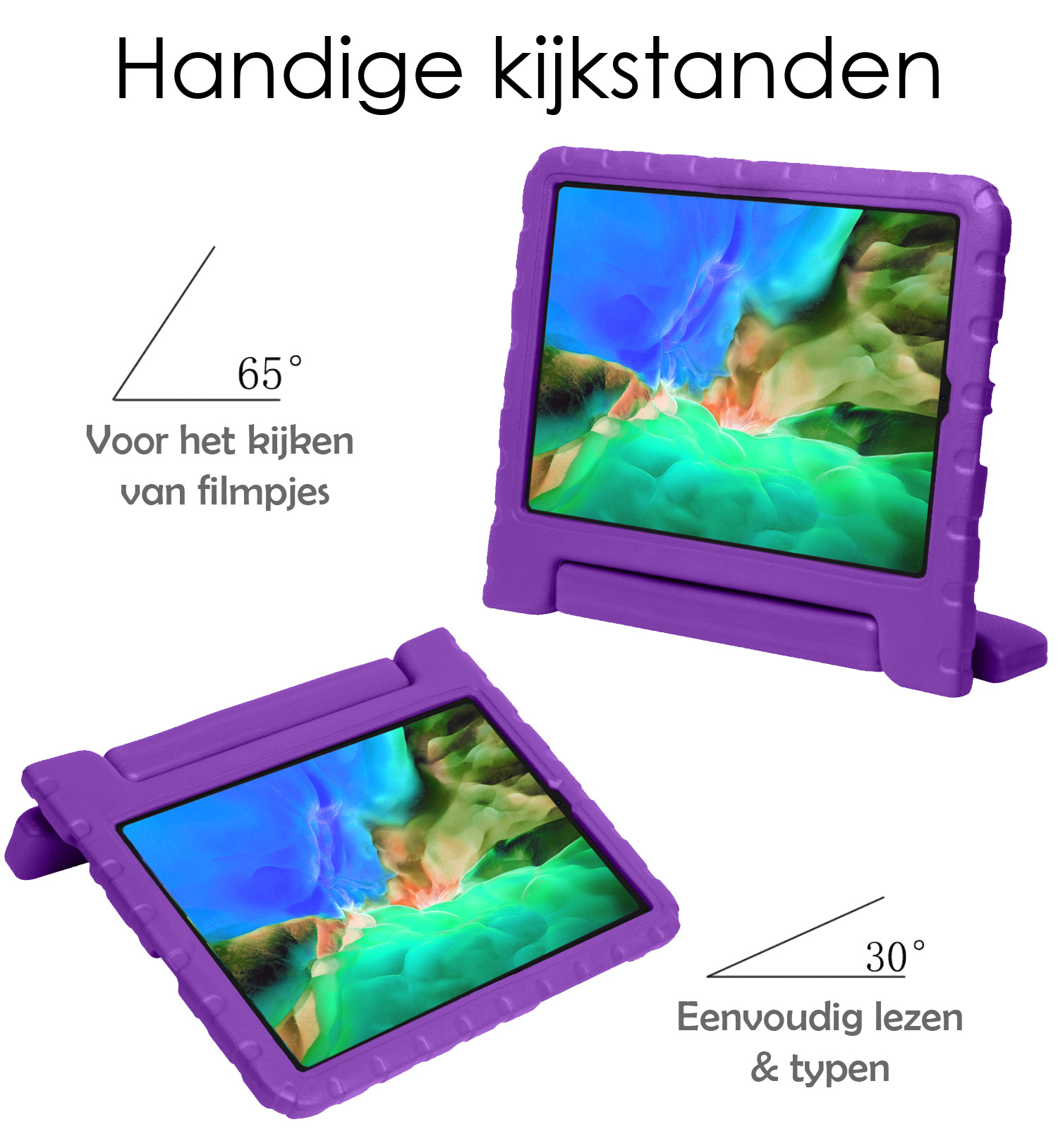 NoXx NoXx iPad Pro 11 inch (2020) Kinderhoes - Paars