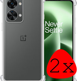 BASEY. BASEY. OnePlus Nord 2T Hoesje Shockproof - Transparant - 2 PACK