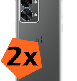 Nomfy Nomfy OnePlus Nord 2T Hoesje Shockproof - Transparant - 2 PACK