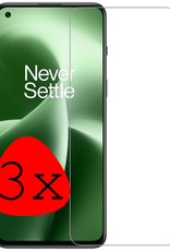 BASEY. Screenprotector Geschikt voor OnePlus Nord 2T Screenprotector Tempered Glass - Screenprotector Geschikt voor OnePlus Nord 2T Beschermglas Screen Protector Glas - 3 Stuks