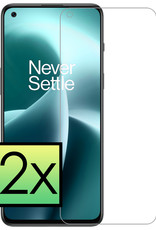 NoXx Screenprotector Geschikt voor OnePlus Nord 2T Screenprotector Tempered Glass Gehard Glas Beschermglas - 2x