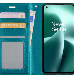 NoXx NoXx OnePlus Nord 2T Hoesje Bookcase - Turquoise