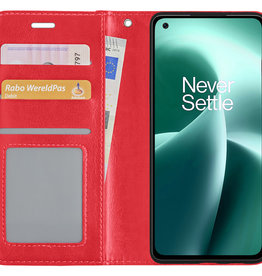 NoXx NoXx OnePlus Nord 2T Hoesje Bookcase - Rood