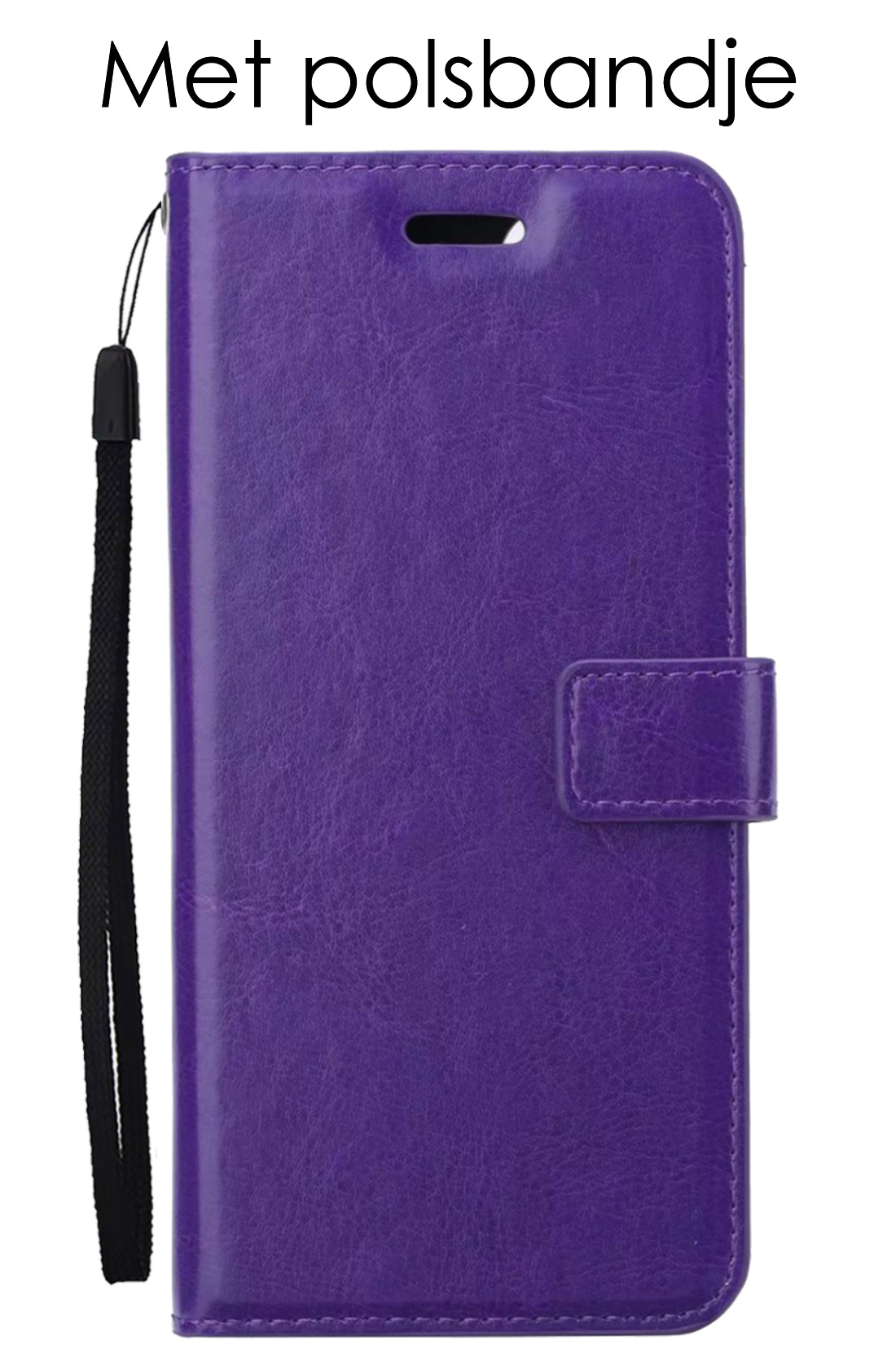 NoXx Hoes Geschikt voor OnePlus Nord 2T Hoesje Book Case Hoes Flip Cover Wallet Bookcase - Paars