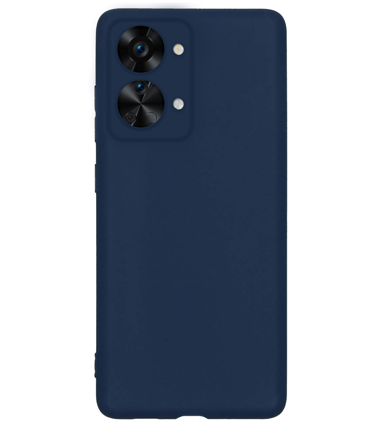 BASEY. Hoes Geschikt voor OnePlus Nord 2T Hoesje Siliconen Back Cover Case - Hoesje Geschikt voor OnePlus Nord 2T Hoes Cover Hoesje - Donkerblauw