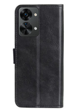 BASEY. Hoes Geschikt voor OnePlus Nord 2T Hoesje Bookcase Hoes Flip Case Book Cover - Hoesje Geschikt voor OnePlus Nord 2T Hoes Book Case Hoesje - Zwart