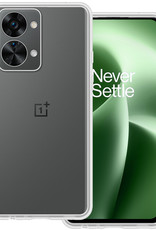 BASEY. Hoes Geschikt voor OnePlus Nord 2T Hoesje Siliconen Back Cover Case - Hoesje Geschikt voor OnePlus Nord 2T Hoes Cover Hoesje - Transparant