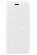 BASEY. Hoes Geschikt voor OnePlus Nord 2T Hoesje Bookcase Hoes Flip Case Book Cover - Hoesje Geschikt voor OnePlus Nord 2T Hoes Book Case Hoesje - Wit