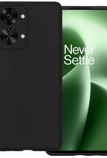 BASEY. Hoes Geschikt voor OnePlus Nord 2T Hoesje Siliconen Back Cover Case - Hoesje Geschikt voor OnePlus Nord 2T Hoes Cover Hoesje - Zwart