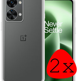BASEY. BASEY. OnePlus Nord 2T Hoesje Siliconen - Transparant - 2 PACK