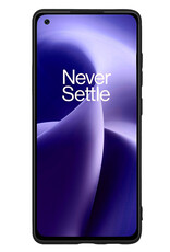 Nomfy Hoesje Geschikt voor OnePlus Nord 2T Hoesje Siliconen Cover Case - Hoes Geschikt voor OnePlus Nord 2T Hoes Back Case - Zwart