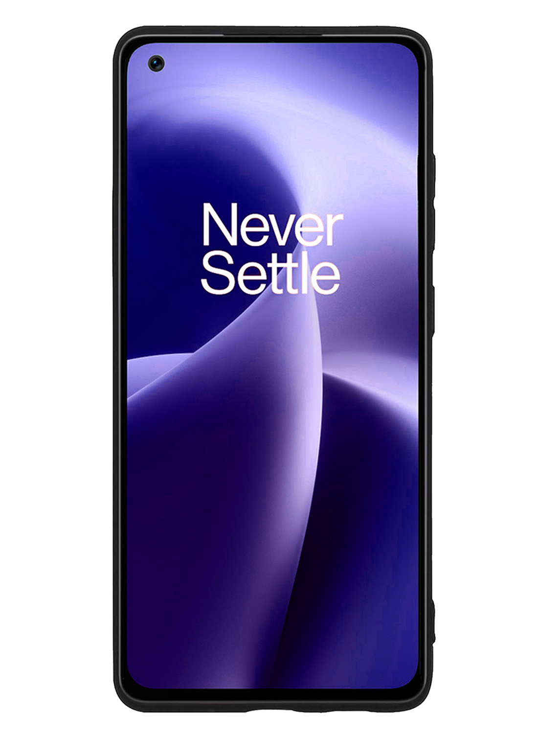 Nomfy Hoesje Geschikt voor OnePlus Nord 2T Hoesje Siliconen Cover Case - Hoes Geschikt voor OnePlus Nord 2T Hoes Back Case - Zwart