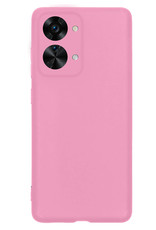 Nomfy Hoesje Geschikt voor OnePlus Nord 2T Hoesje Siliconen Cover Case - Hoes Geschikt voor OnePlus Nord 2T Hoes Back Case - Lichtroze