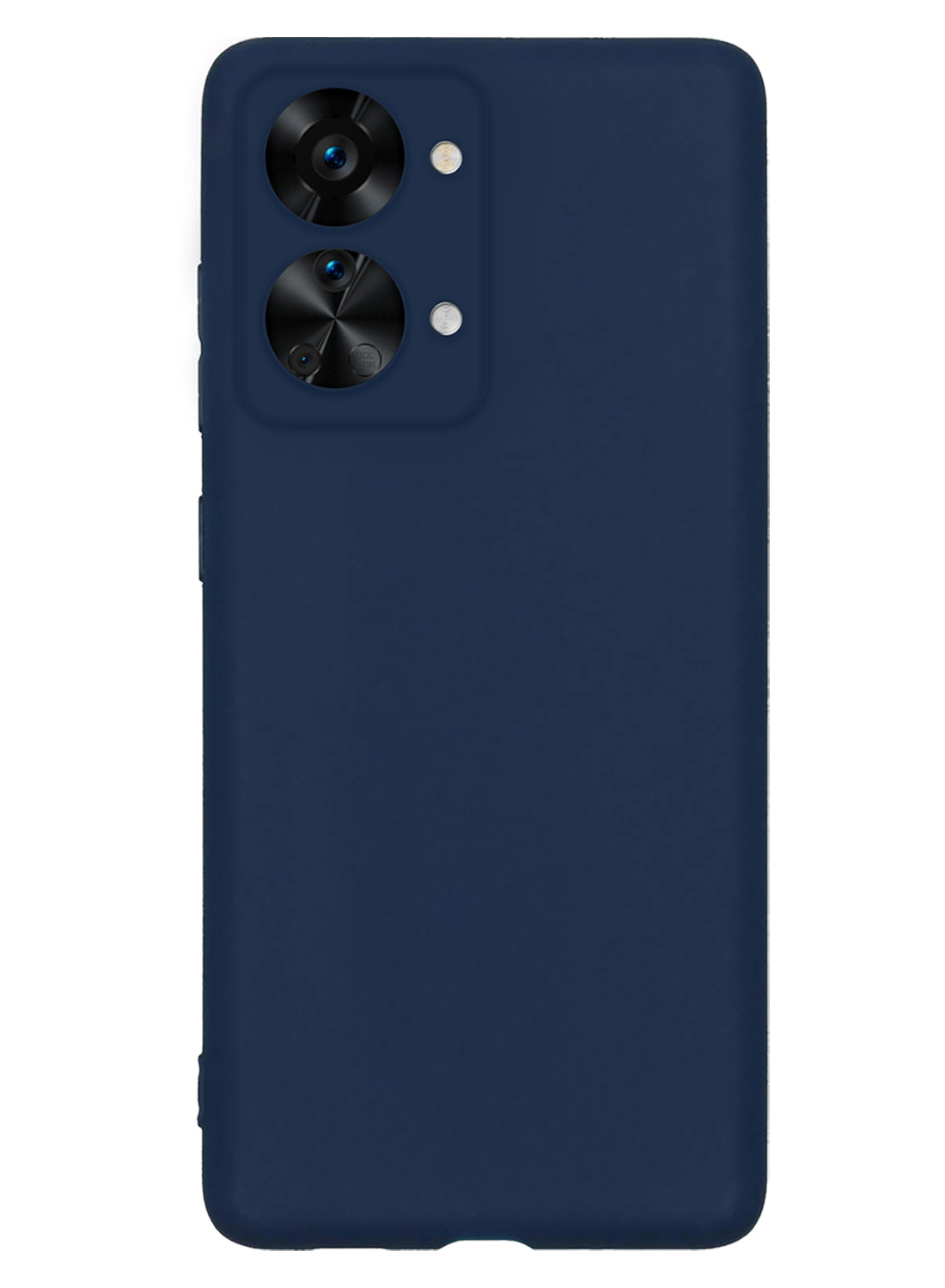 Nomfy Hoesje Geschikt voor OnePlus Nord 2T Hoesje Siliconen Cover Case - Hoes Geschikt voor OnePlus Nord 2T Hoes Back Case - Donkerblauw
