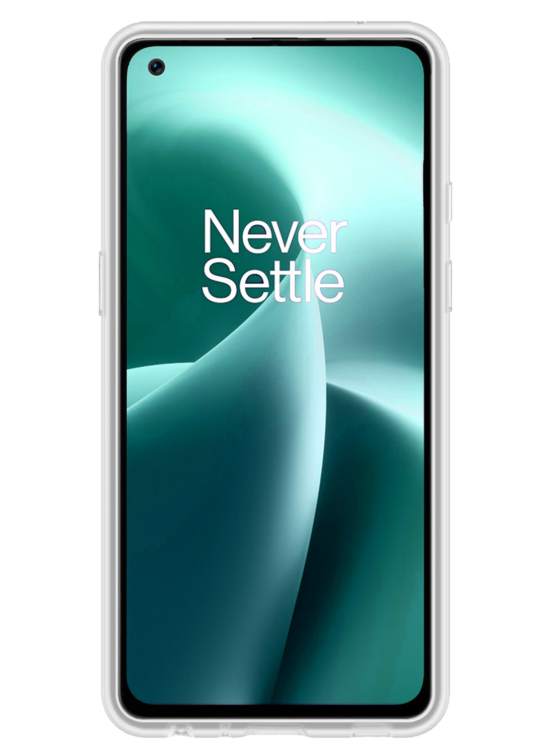NoXx Hoes Geschikt voor OnePlus Nord 2T Hoesje Cover Siliconen Back Case Hoes - Transparant