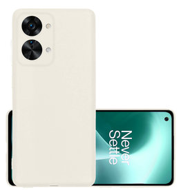 NoXx NoXx OnePlus Nord 2T Hoesje Siliconen - Wit