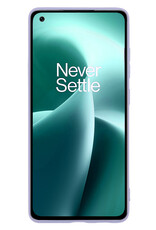 NoXx Hoes Geschikt voor OnePlus Nord 2T Hoesje Cover Siliconen Back Case Hoes - Lila - 2x