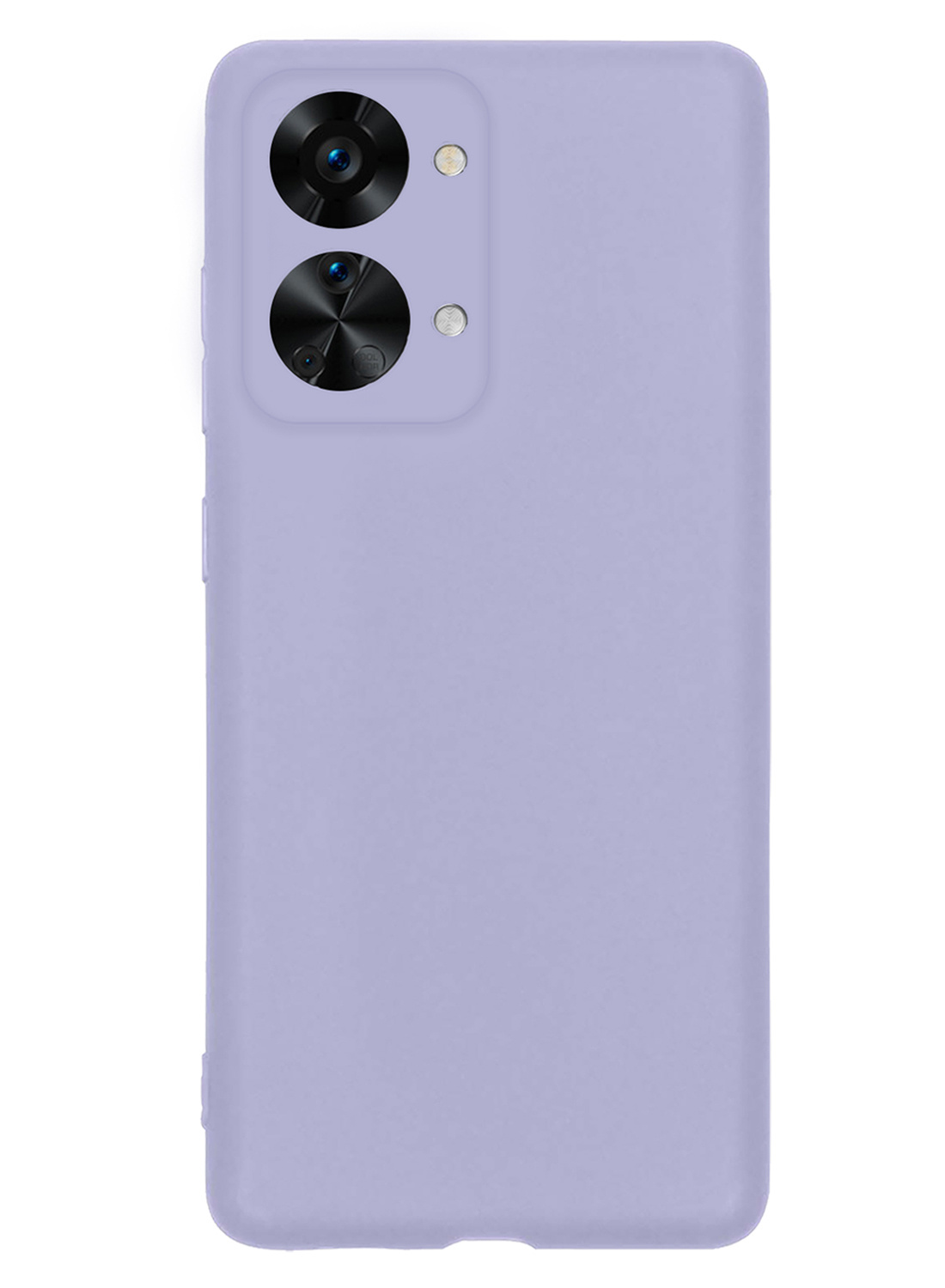 NoXx Hoes Geschikt voor OnePlus Nord 2T Hoesje Cover Siliconen Back Case Hoes - Lila - 2x