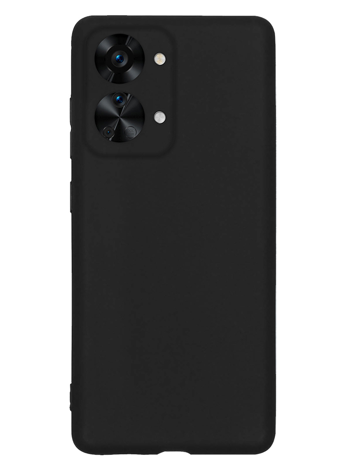 NoXx Hoes Geschikt voor OnePlus Nord 2T Hoesje Cover Siliconen Back Case Hoes - Zwart - 2x