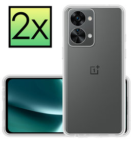 NoXx NoXx OnePlus Nord 2T Hoesje Siliconen - Transparant - 2 PACK