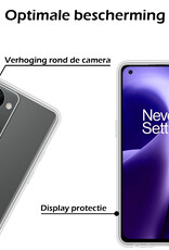 Nomfy Hoesje Geschikt voor OnePlus Nord 2T Hoesje Siliconen Cover Case - Hoes Geschikt voor OnePlus Nord 2T Hoes Back Case - 2-PACK - Transparant