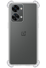 NoXx Hoes Geschikt voor OnePlus Nord 2T Hoesje Siliconen Cover Shock Proof Back Case Shockproof Hoes Met Screenprotector - Transparant
