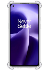 Nomfy Hoesje Geschikt voor OnePlus Nord 2T Hoesje Shock Proof Cover Case Shockproof Met 2x Screenprotector - Hoes Geschikt voor OnePlus Nord 2T Hoes Siliconen Back Case - Transparant