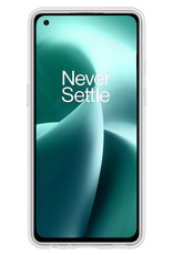 NoXx Hoes Geschikt voor OnePlus Nord 2T Hoesje Cover Siliconen Back Case Hoes Met Screenprotector - Transparant