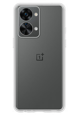 NoXx Hoes Geschikt voor OnePlus Nord 2T Hoesje Cover Siliconen Back Case Hoes Met Screenprotector - Transparant