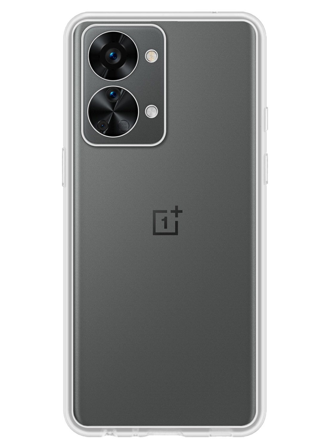 NoXx Hoes Geschikt voor OnePlus Nord 2T Hoesje Cover Siliconen Back Case Hoes Met Screenprotector - Transparant