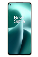 NoXx Hoes Geschikt voor OnePlus Nord 2T Hoesje Cover Siliconen Back Case Hoes Met Screenprotector - Wit