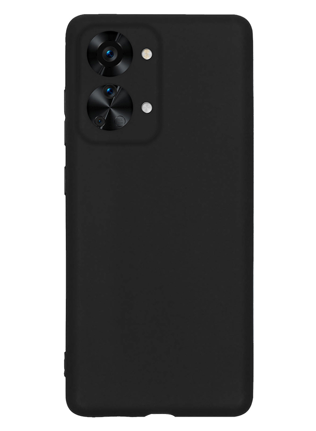 NoXx Hoes Geschikt voor OnePlus Nord 2T Hoesje Cover Siliconen Back Case Hoes Met 2x Screenprotector - Zwart