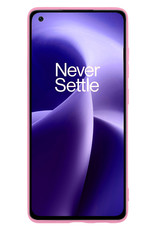 Nomfy Hoesje Geschikt voor OnePlus Nord 2T Hoesje Siliconen Cover Case Met 2x Screenprotector - Hoes Geschikt voor OnePlus Nord 2T Hoes Back Case - Lichtroze