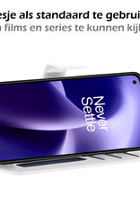 Nomfy Hoesje Geschikt voor OnePlus Nord 2T Hoes Bookcase Flipcase Book Cover Met 2x Screenprotector - Hoes Geschikt voor OnePlus Nord 2T Hoesje Book Case - Wit