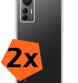 Nomfy Nomfy Xiaomi 12 Lite Hoesje Siliconen - Transparant - 2 PACK