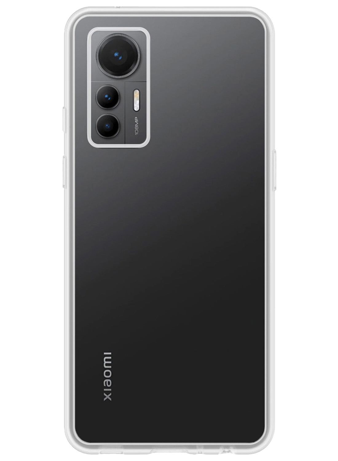 Nomfy Hoesje Geschikt voor Xiaomi 12 Lite Hoesje Siliconen Cover Case - Hoes Geschikt voor Xiaomi 12 Lite Hoes Back Case - Transparant