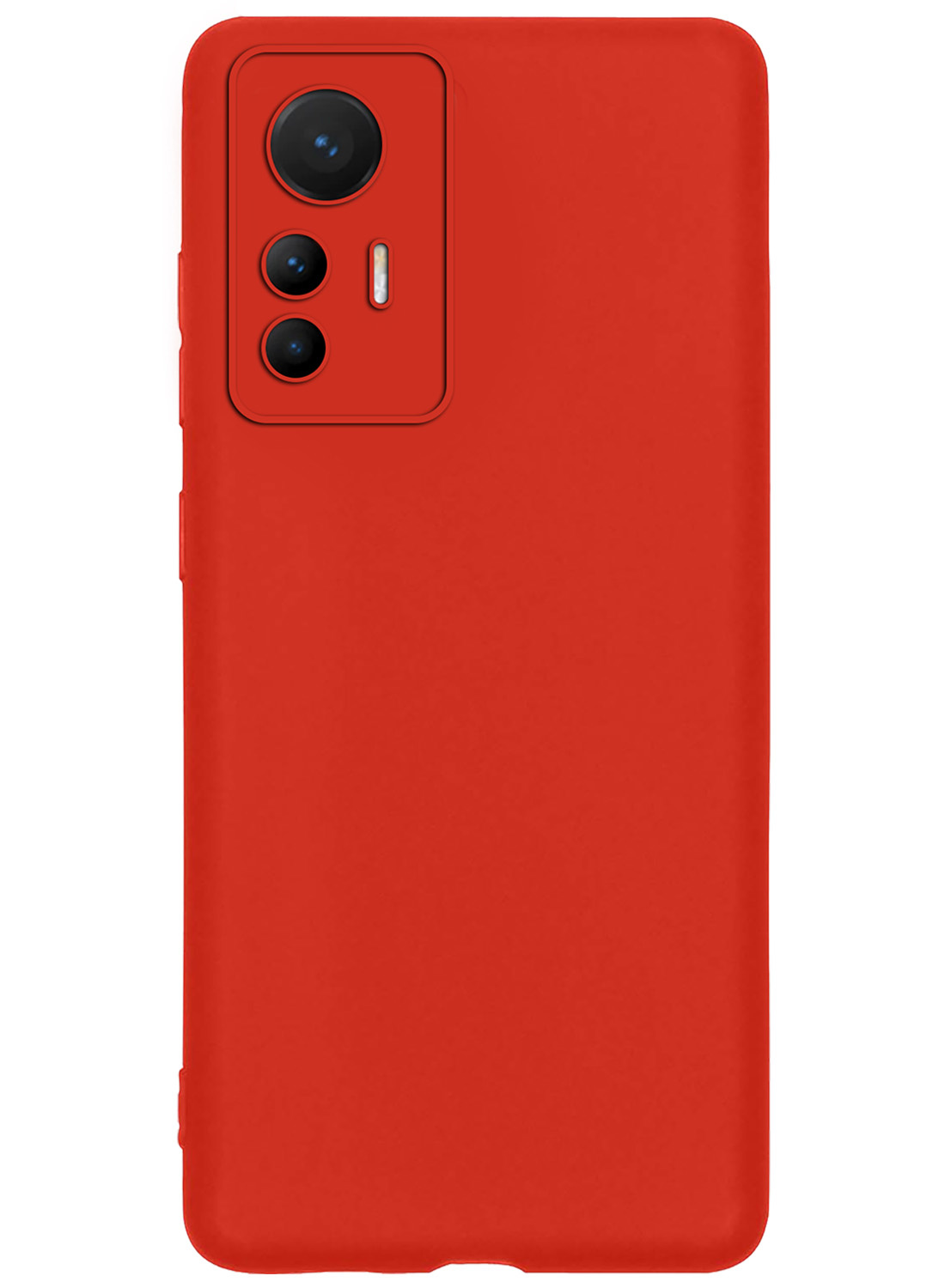 Nomfy Hoesje Geschikt voor Xiaomi 12 Lite Hoesje Siliconen Cover Case - Hoes Geschikt voor Xiaomi 12 Lite Hoes Back Case - Rood