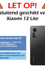 Nomfy Hoesje Geschikt voor Xiaomi 12 Lite Hoesje Siliconen Cover Case - Hoes Geschikt voor Xiaomi 12 Lite Hoes Back Case - Donkerblauw