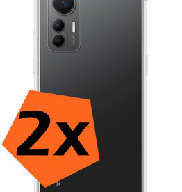 Nomfy Nomfy Xiaomi 12 Lite Hoesje Shockproof - Transparant - 2 PACK