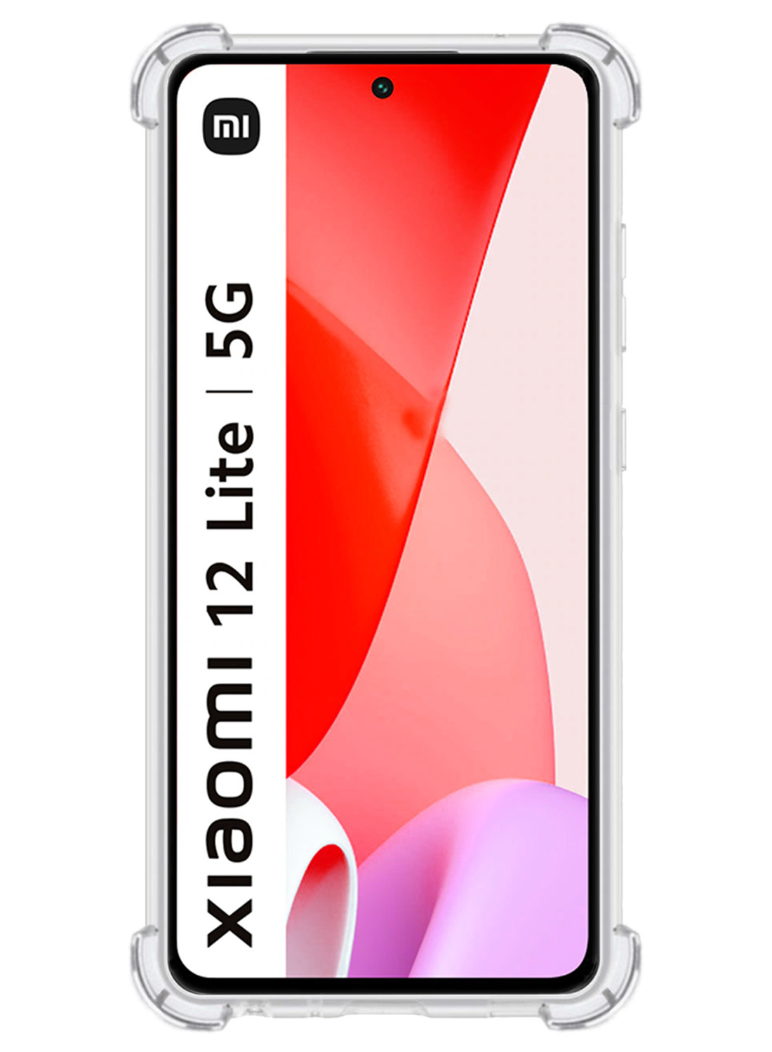 Nomfy Hoesje Geschikt voor Xiaomi 12 Lite Hoesje Shock Proof Cover Case Shockproof - Hoes Geschikt voor Xiaomi 12 Lite Hoes Siliconen Back Case - Transparant - 2 PACK