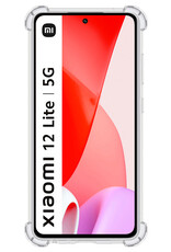 Nomfy Hoesje Geschikt voor Xiaomi 12 Lite Hoesje Shock Proof Cover Case Shockproof - Hoes Geschikt voor Xiaomi 12 Lite Hoes Siliconen Back Case - Transparant